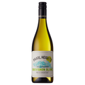 Bottle of Paarl Heights Sauvignon Blanc wine on a white background